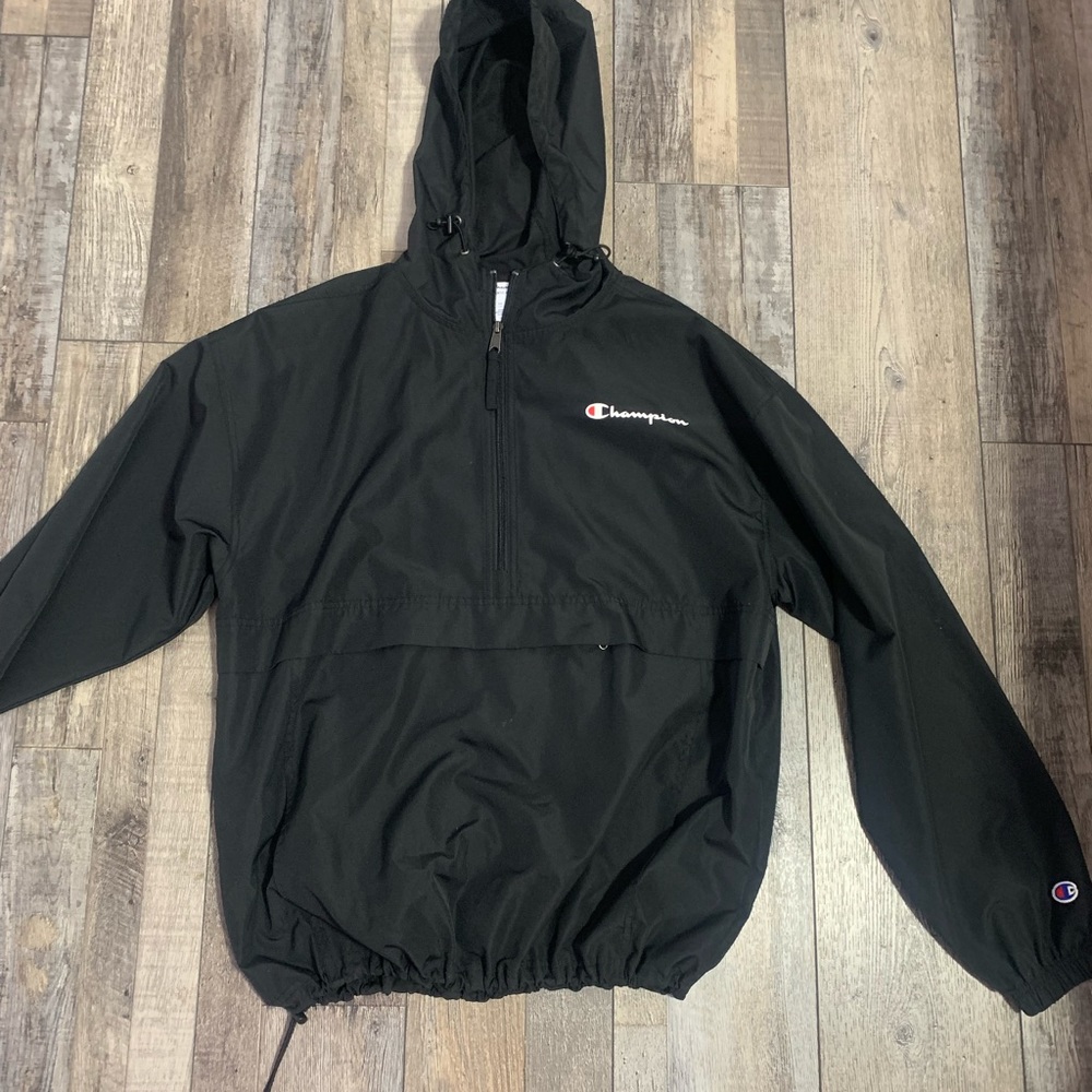 Black Champion Windbreaker
